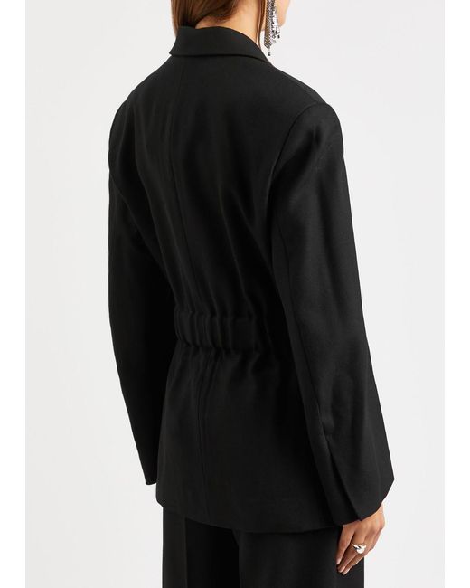 Alexander Wang Black Belted Wool Blazer