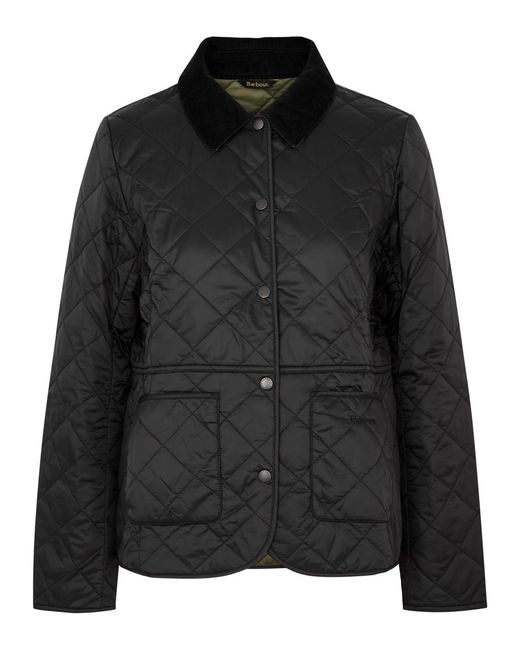 Barbour Black Deveron Quilted Shell Jacket