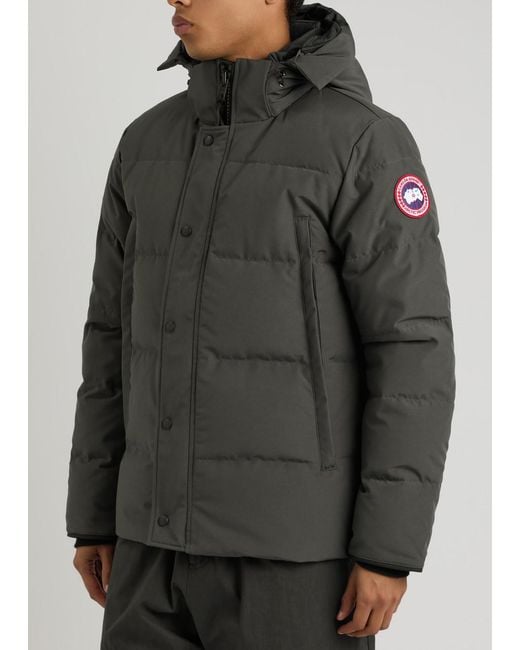 Canada Goose Black Wyndham Quilted Arctic-Tech Parka for men