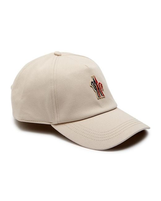 Moncler Natural Day-Namic Logo-Embroidered Cotton Cap for men