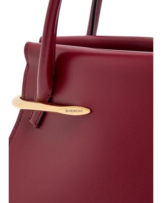 Givenchy Red Pinch Medium Leather Top Handle Bag
