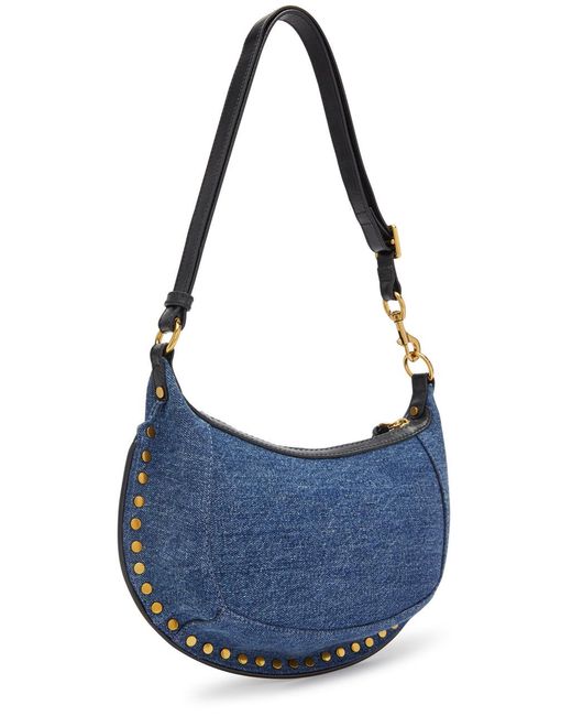 Isabel Marant Blue Oksan Moon Shoulder Bag