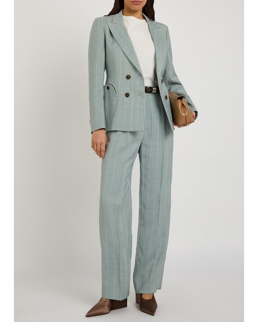 Blazé Milano Gray Charmer Striped Woven Blazer