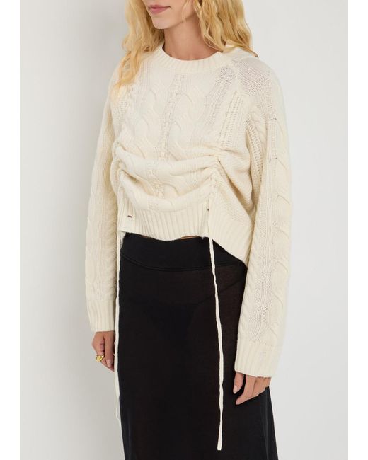 High Natural Revue Cable-Knit Jumper