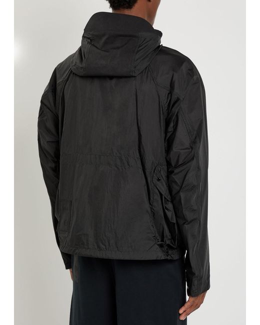 C P Company Black Skye Panelled Shell Jacket for men