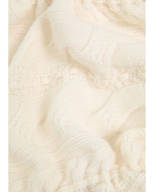 High Natural Revue Cable-Knit Jumper
