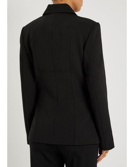 Totême  Black Darted Crepe Jacket