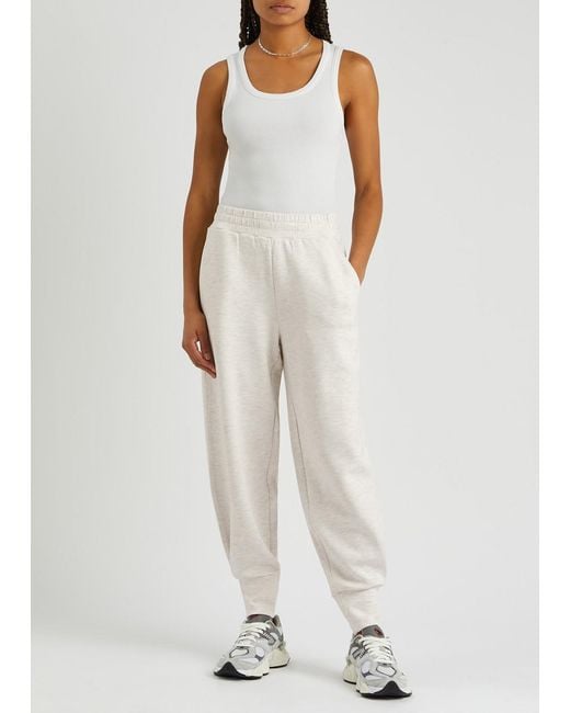 Varley White The Relaxed Pant Stretch-jersey Sweatpants