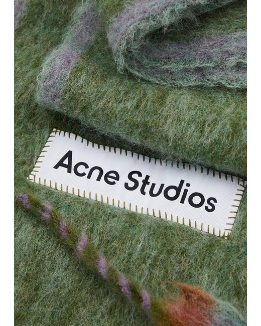 Acne Green Vally Alpaca-blend Scarf