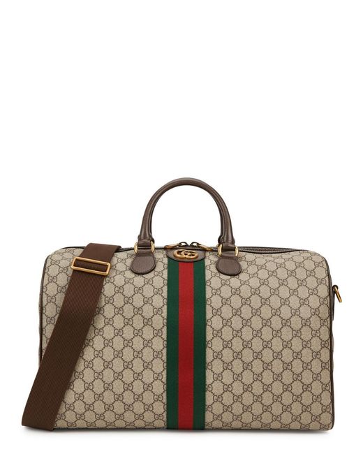 Gucci Brown Ophidia gg Monogrammed Holdall for men