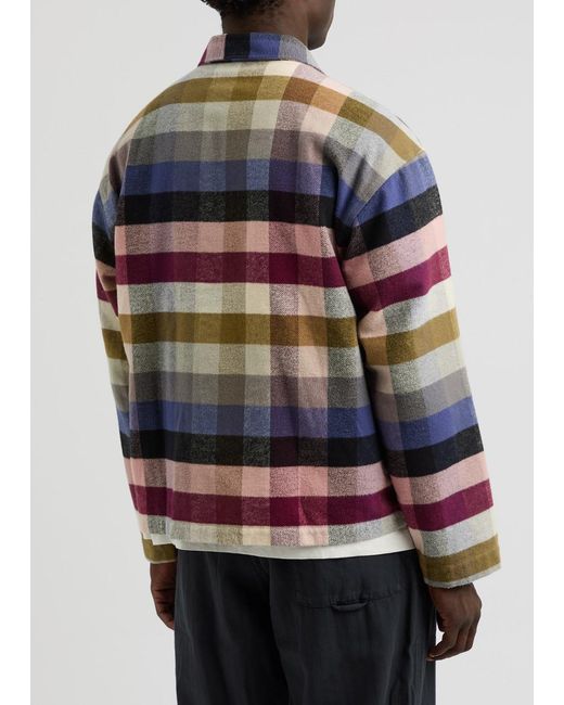 YMC Multicolor Pj Checked Cotton-Flannel Overshirt for men