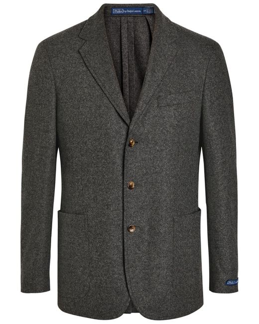 Polo Ralph Lauren Black Wool-Blend Blazer for men
