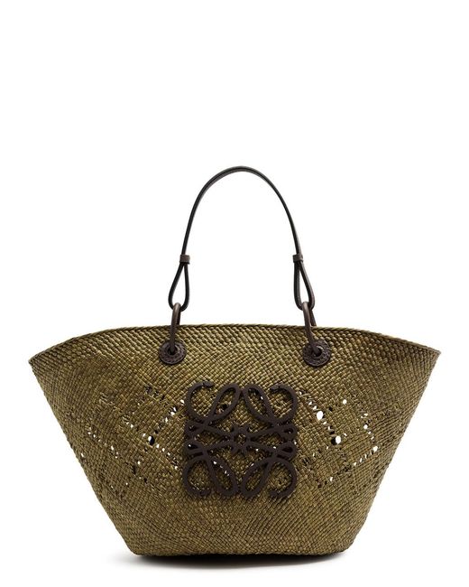 Loewe Metallic X Paula'S Ibiza Ajouré Medium Raffia Basket Bag