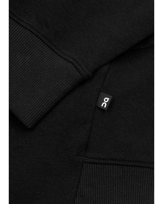 On Shoes Black Movement Panelled Jersey Sweatshirt