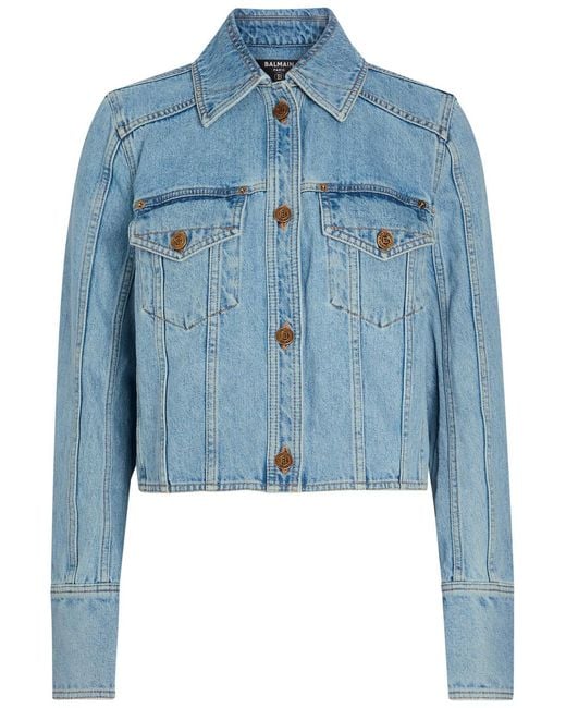 Balmain Blue Denim Jackets