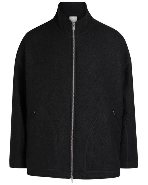 YMC Black Aaron Zip Wool Jacket for men