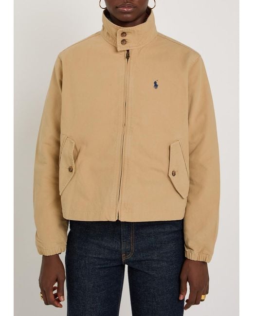Polo Ralph Lauren Natural Funnel-Neck Canvas Jacket