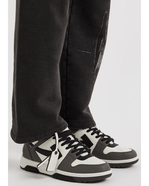 Off-White c/o Virgil Abloh White Out Of Office Panelled Leather Sneakers for men