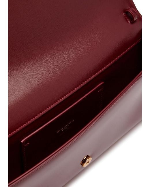 Saint Laurent Red Kate Logo Patent Leather Clutch