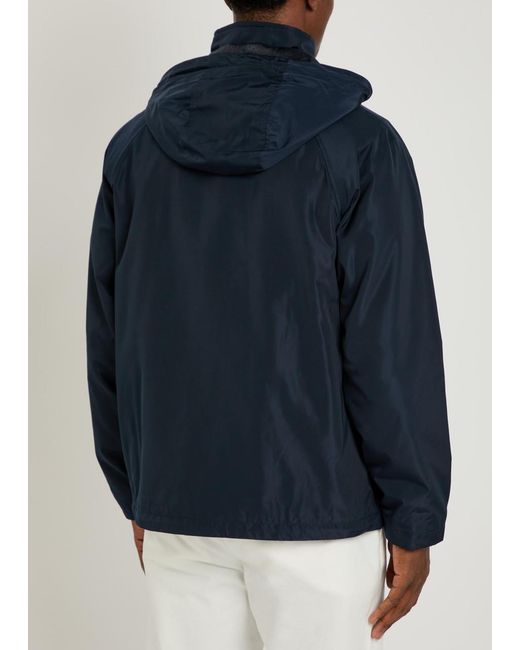Boss Blue Carlen Hooded Shell Jacket for men