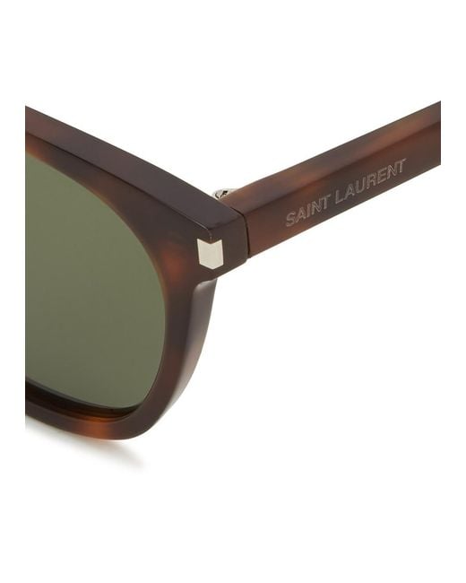 Saint Laurent Brown Tortoiseshell Oval-Frame Sunglassess, Sunglasses for men