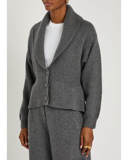 Lisa Yang Gray Alessandra Cashmere Cardigan