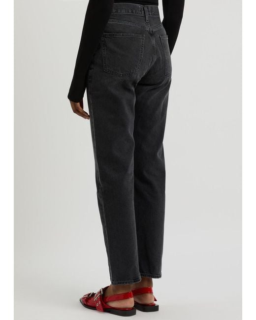 Agolde Black 90S Pinch Straight-Leg Jeans