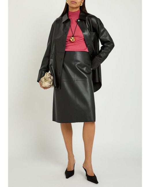 Joseph Black Penna Leather Jacket