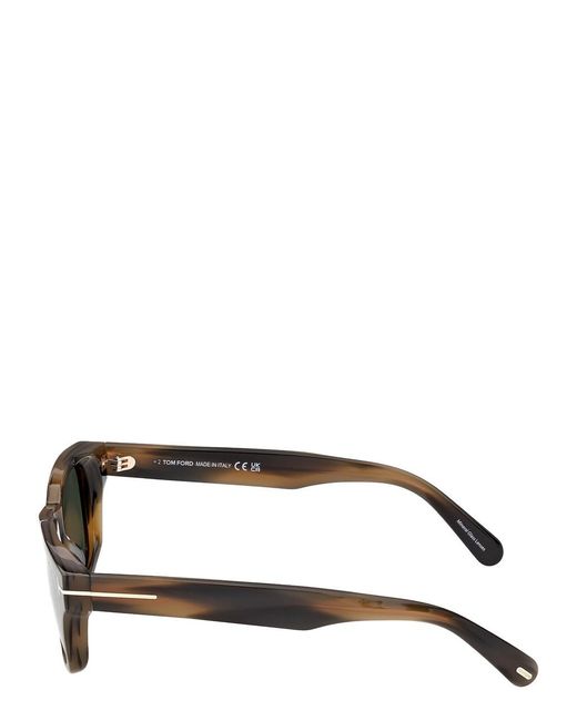 Tom Ford Metallic Caleb Square-Frame Sunglasses for men