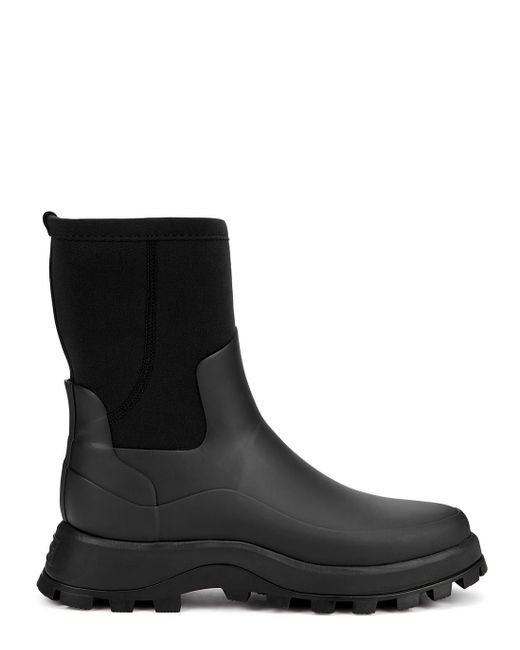 HUNTER City Explorer Rubber Ankle Boots in Black Lyst