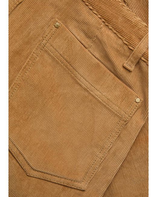 Maria McManus Natural Barrel-Leg Corduroy Jeans