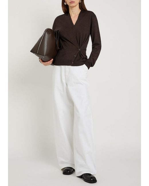 Lemaire Black Twisted Knit Jumper