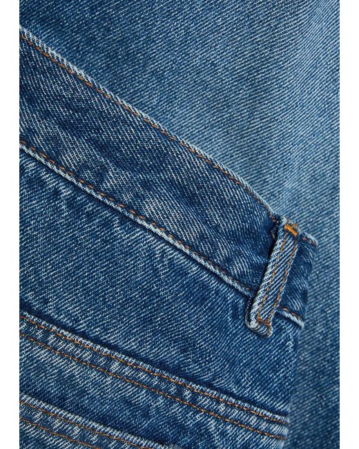A.P.C. Blue Fairfax Washed Straight-Leg Jeans for men
