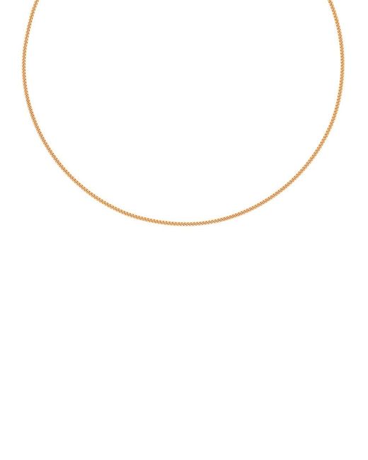 Astrid & Miyu White Curb Chain 18K-Plated Necklace