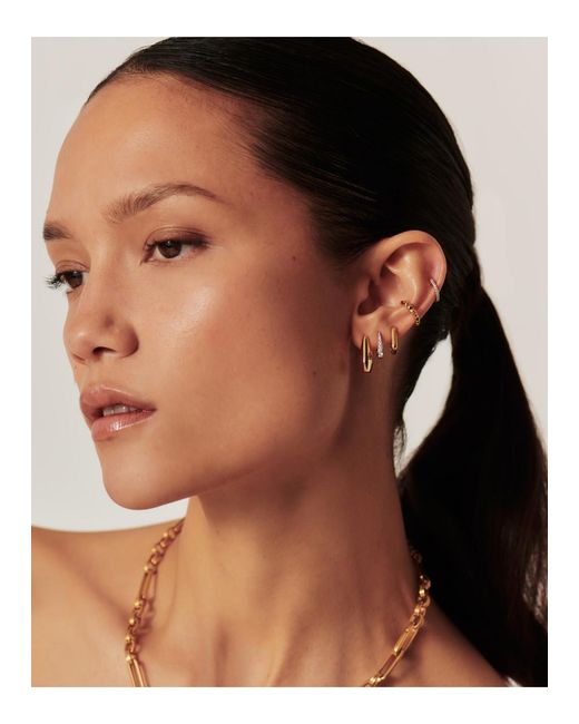 Missoma Metallic X Lucy Williams Acro Small 18kt -plated Hoop Earrings