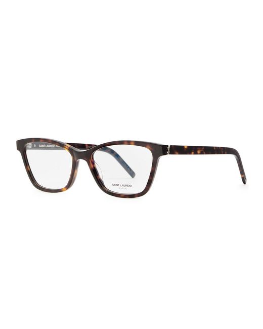Saint Laurent Brown Wayfarer-Style Optical Glasses