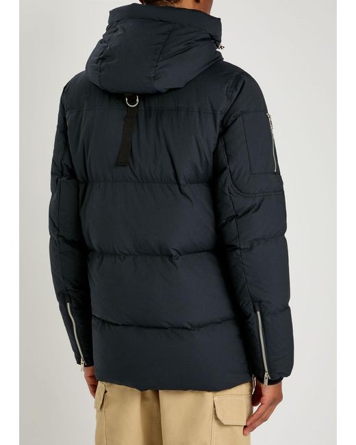 Moose Knuckles Black Everest 3Q Shell Puffer Coat for men