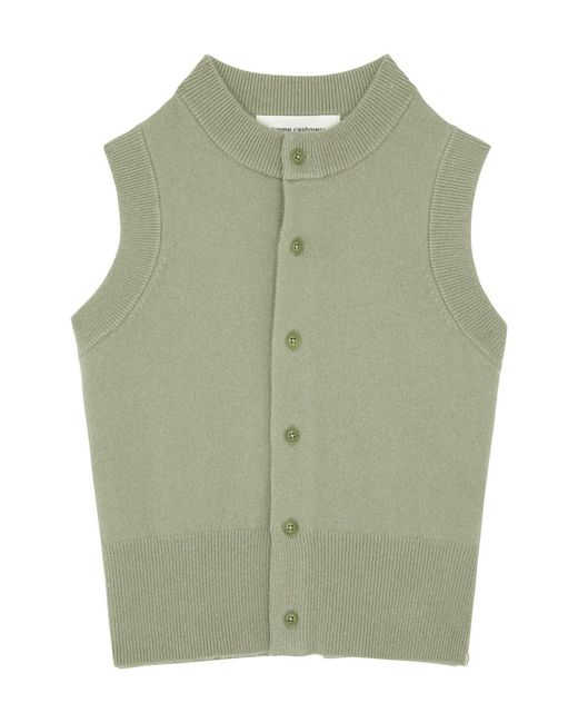Extreme Cashmere Green N°193 Corset Cashmere-blend Vest