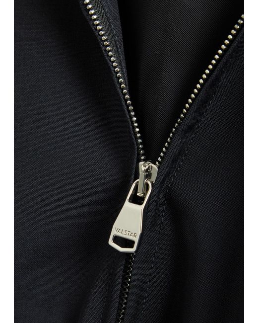 Valstar Black Twill Bomber Jacket for men