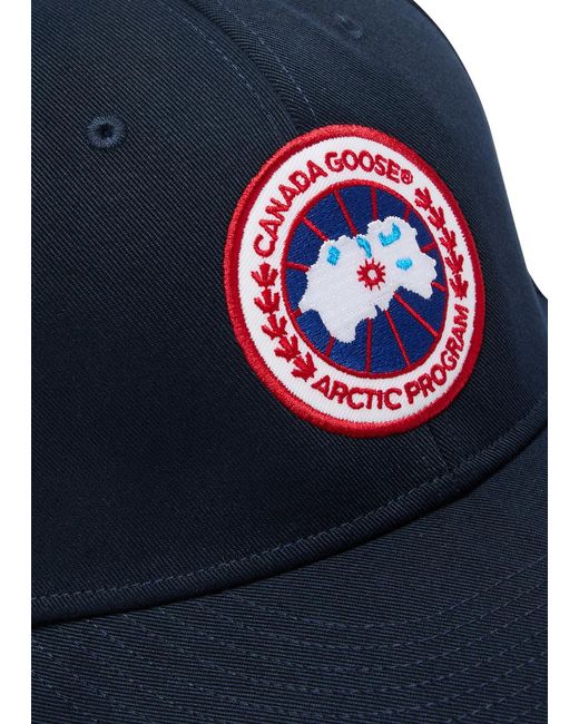 Canada Goose Blue Arctic Logo-Appliqué Twill Cap for men