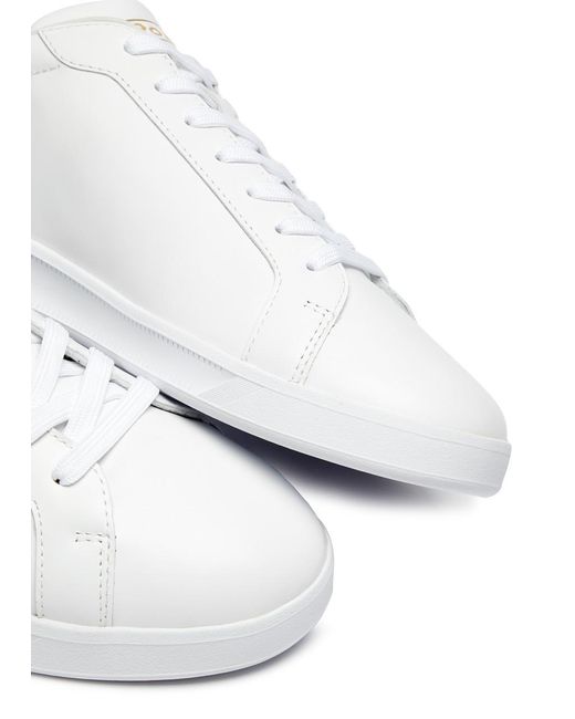 Polo Ralph Lauren White Heritage Court Ii Leather Sneakers for men