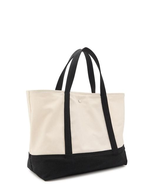 Totême  Black Beach Canvas Tote Bag