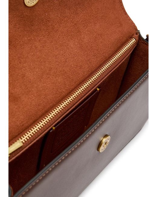 COACH Brown Elora Leather Top Handle Bag