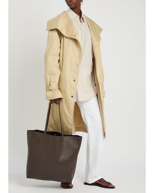 Totême Brown Roam Leather Tote
