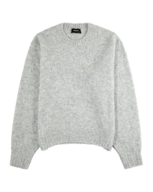 Represent Gray Logo Alpaca-blend Jumper for men