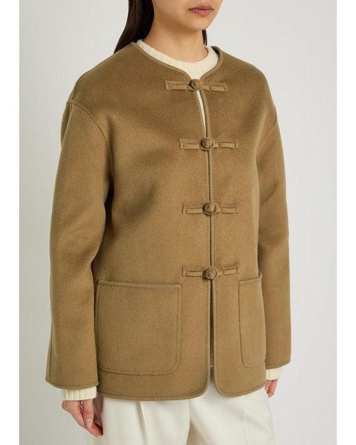 Rohe Natural Mandarin Wool And Cashmere-Blend Jacket