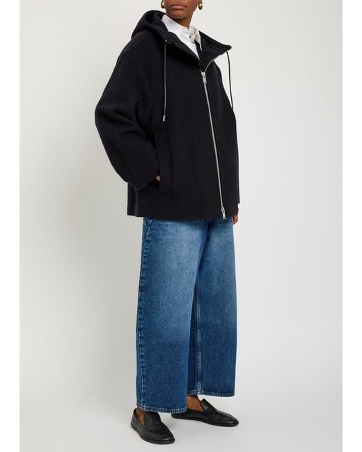 Studio Nicholson Black Etna Hooded Wool And Cashmere-Blend Jacket