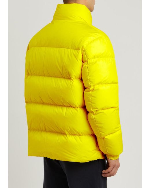 Moncler Yellow Citala Quilted Shell Jacket for men