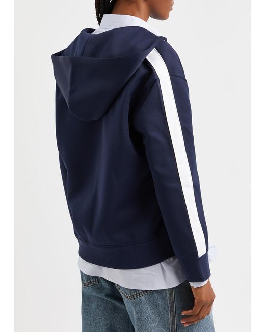 Loewe Blue Hooded Jersey Track Jacket