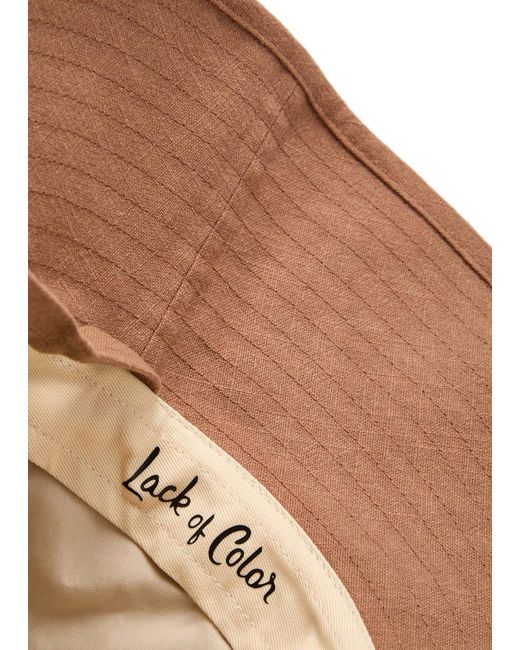 Lack of Color Brown Summer Linen-Blend Bucket Hat